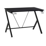 Homcom Gaming Desk with Steel Frame Black, 1080x660x770mm